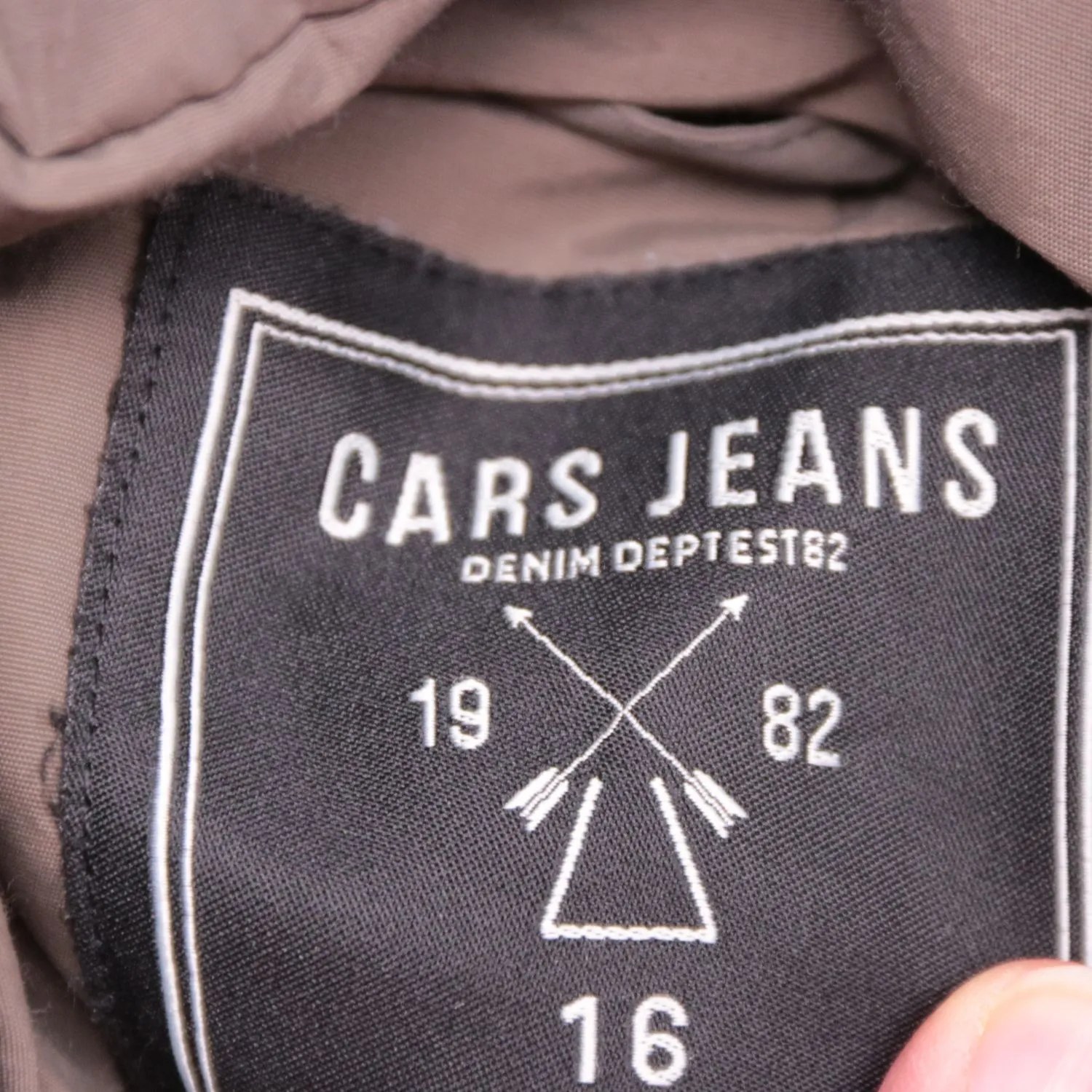 Коричневая парка Cars Jeans с капюшоном, размер 164 см (14 лет)